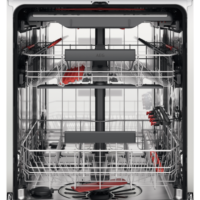AEG FSE75737P 7000 GlassCare Fully Integrated Dishwasher with AirDry Technology + 14 Place Settings