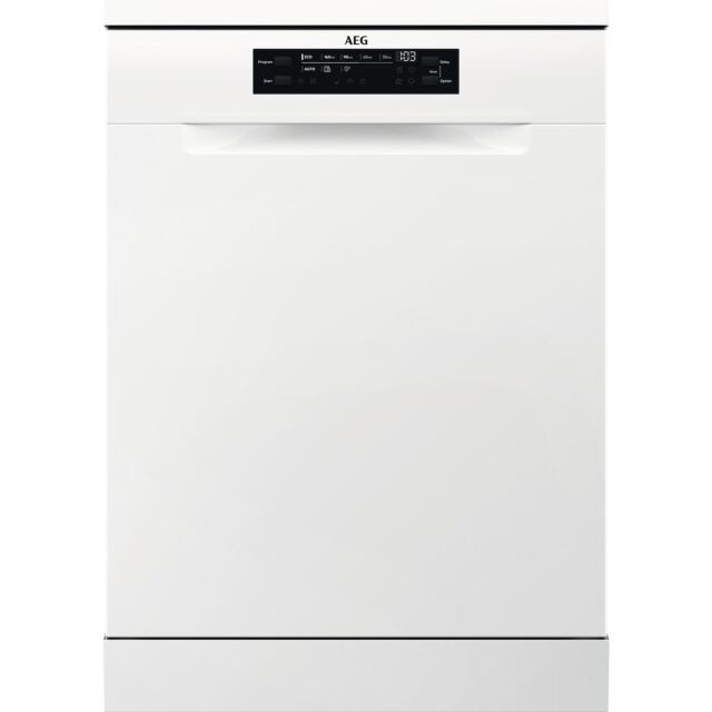 AEG FFB53937ZW 6000 SatelliteClean Freestanding Dishwasher with AirDry Technology + 14 Place Settings
