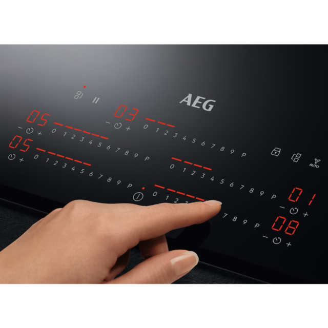AEG IKE85751FB 6000 MultipleBridge Full Induction Hob with Hob2Hood
