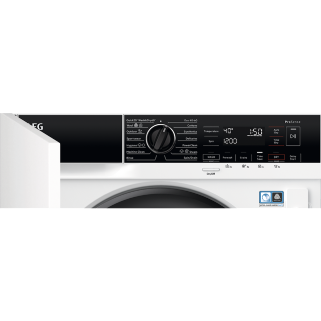 AEG L8WE84636BI 8000 Series 8/4kg Washer Dryer