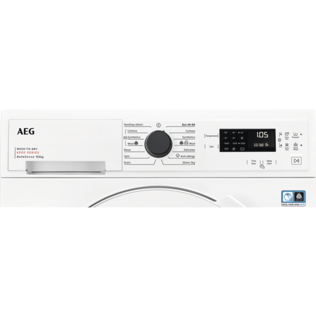 AEG LWX60966B 6000 Series 9/6kg Washer Dryer