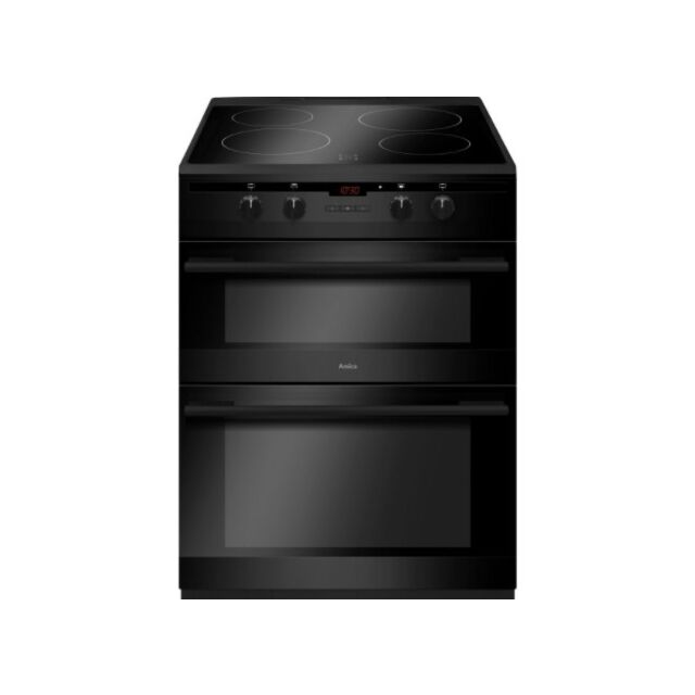 Amica AFN6550MB 60cm Freestanding Electric Double Oven with Induction Hob