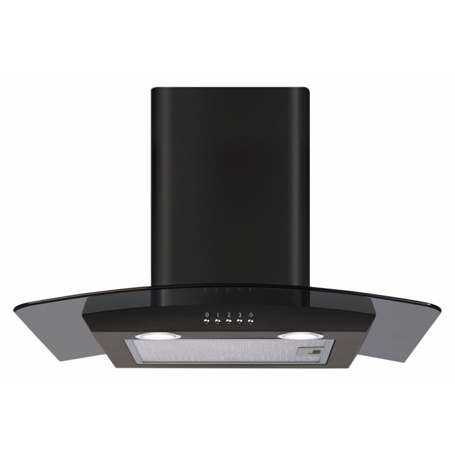 CDA ECP62BL 60cm Curved Glass Extractor