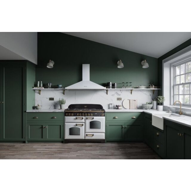 Rangemaster CDL110DFFWH/B 112940 Classic Dl 110 Df White Brass