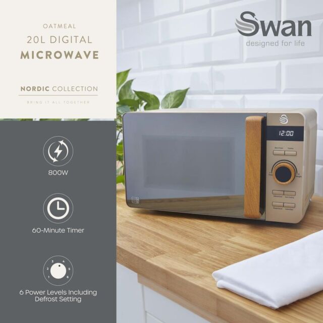 Swan SM22036LOAT 20L Nordic Digital Microwave