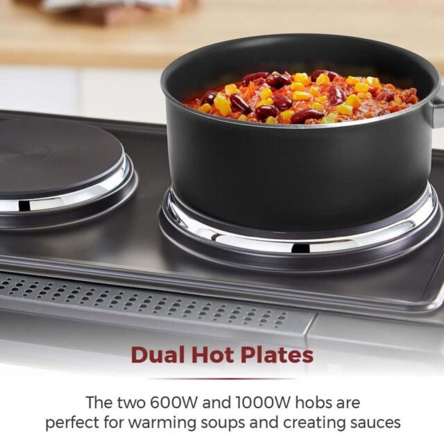 Tower T14044 32 Litre Mini Oven with Hot Plates - Black