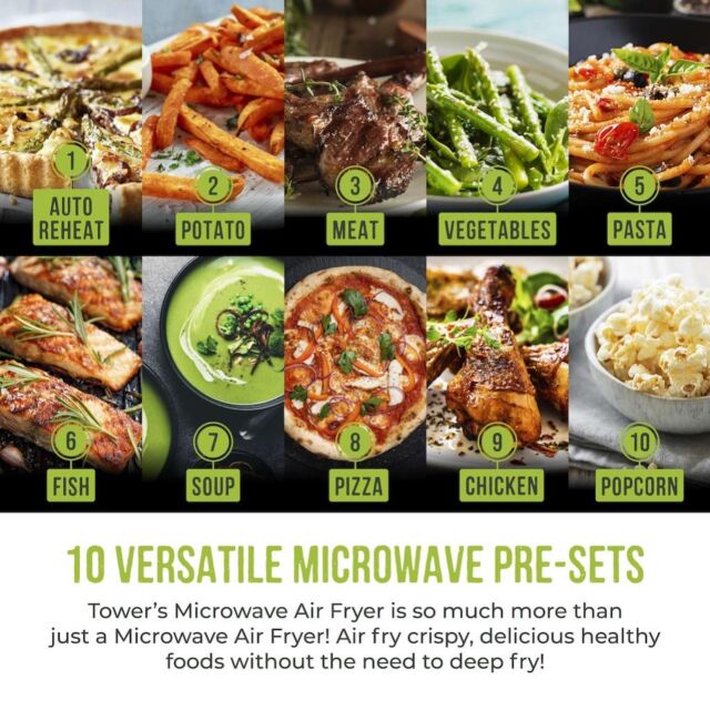 Tower T17133 Vortx 26L Microwave Air Fryer - Black