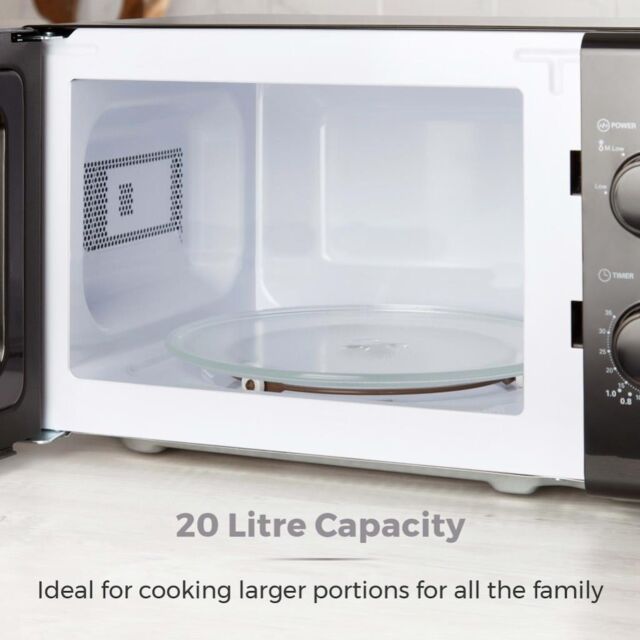 Tower T24034BLK 20 Litre 700W Manual Microwave