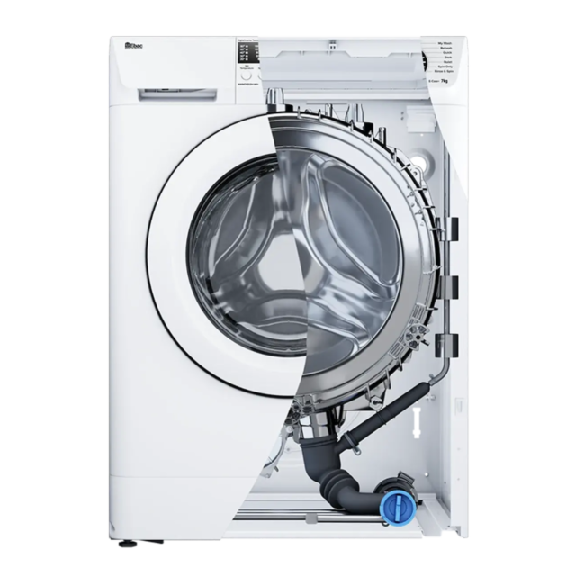 Ebac AWM86D2-WH E-Care 8kg Washing Machine - Cold Fill - White